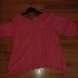 Unique Spectrum Coral Blouse